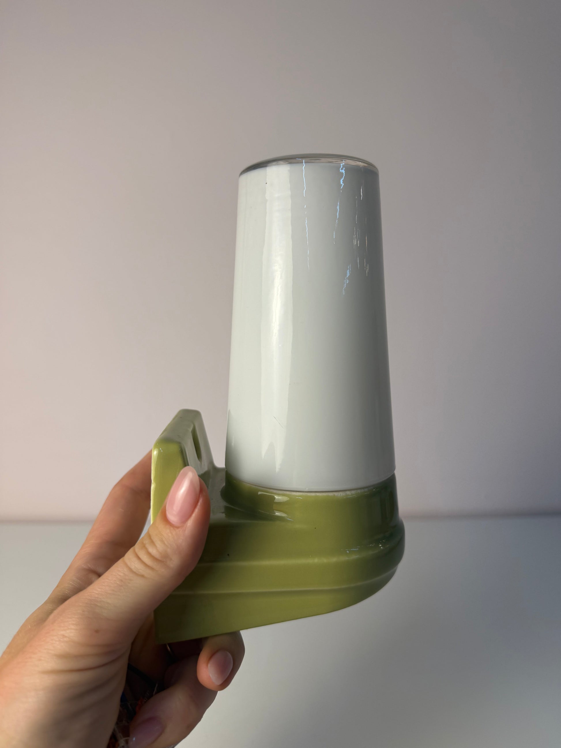Vintage Wandlampe Modell 6080 mintgrün von Sigvard Bernadotte für Ifö