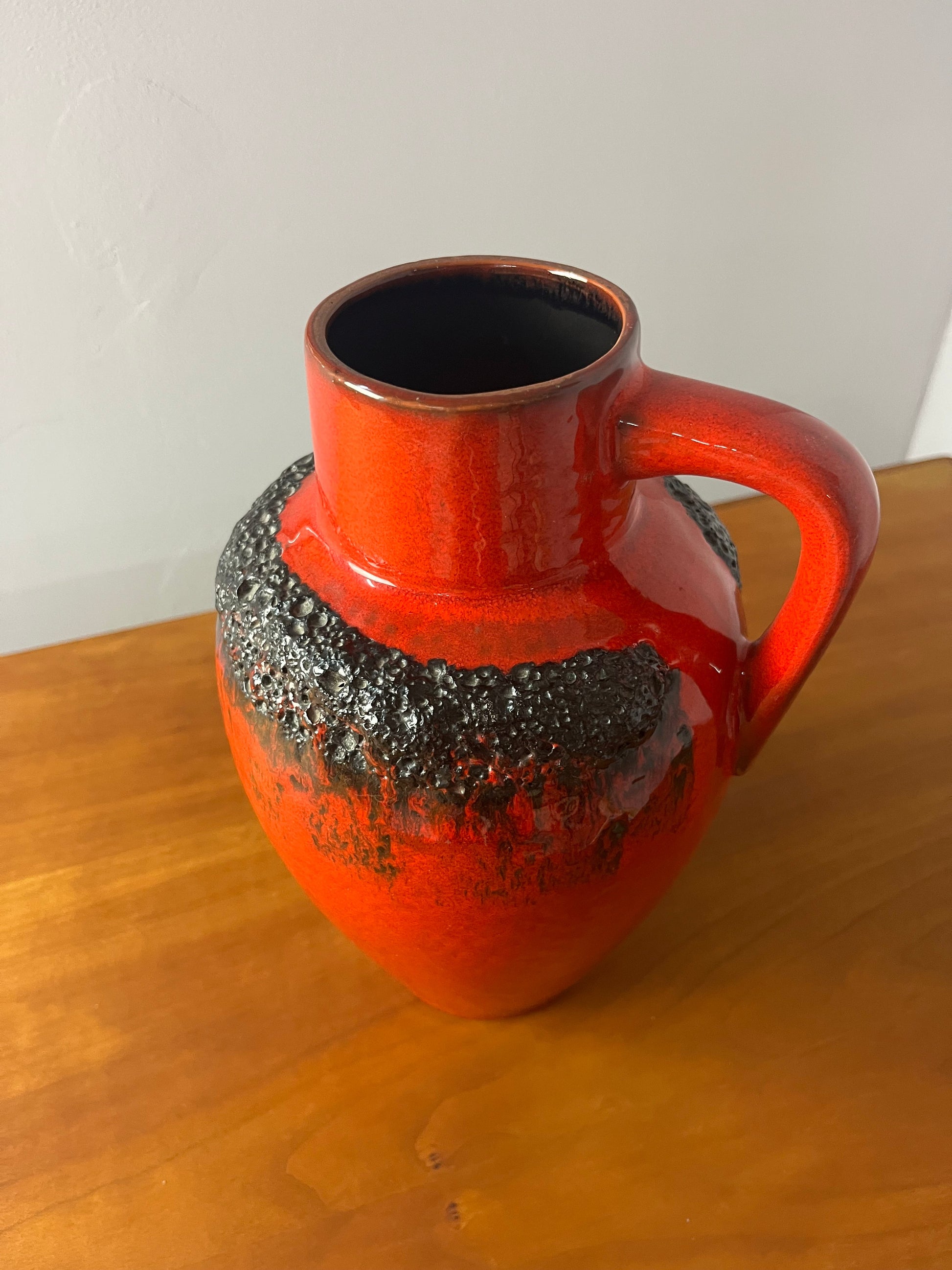 Vintage Karaffe 223 Fat Lava von Kreutz Keramik