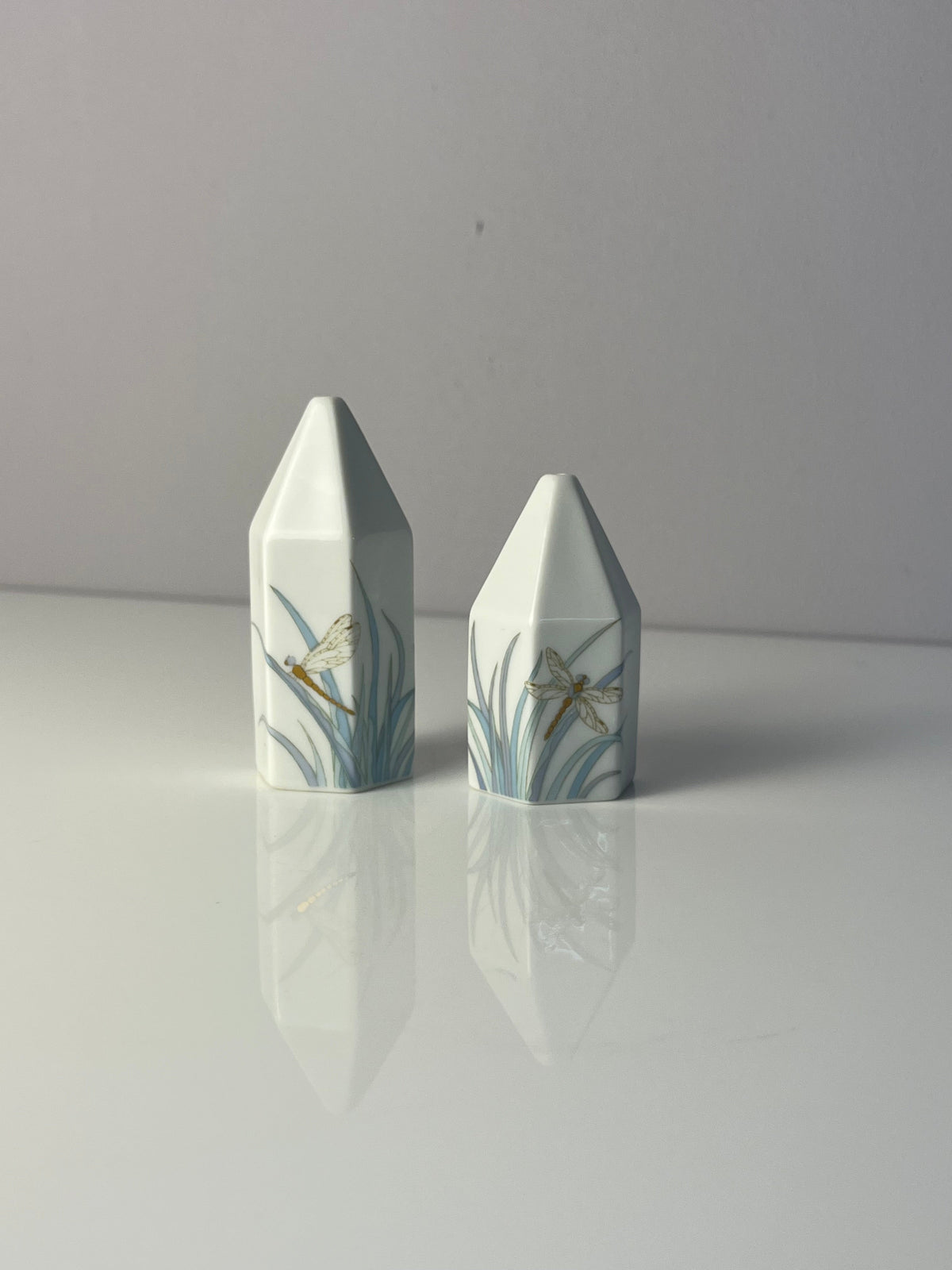 Vintage Set Salz und Pfefferstreuer Polygon Libelle von Tapio Wirkkala für Rosenthal