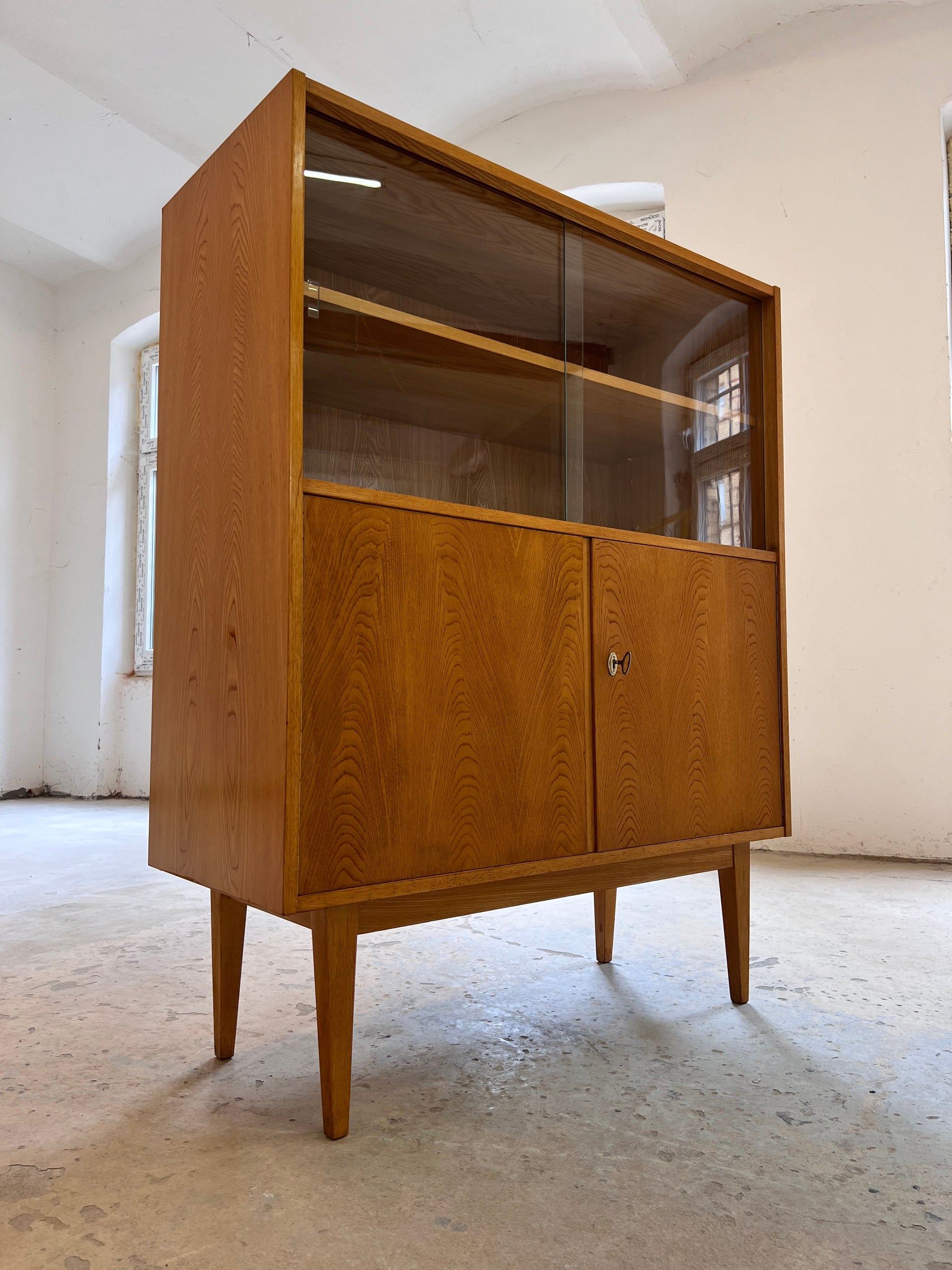 Vintage Bücherschrank "602/D" von Franz Ehrlich für Hellerau, Esche