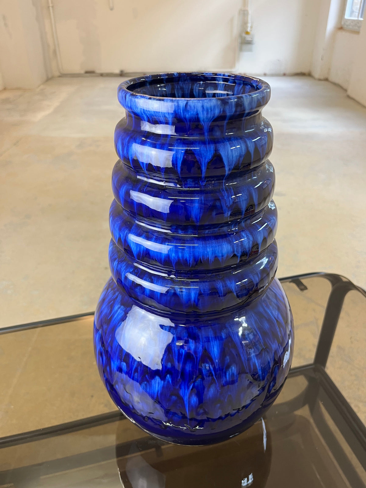Vintage Vase 269-40 blau verlaufend von Scheurich