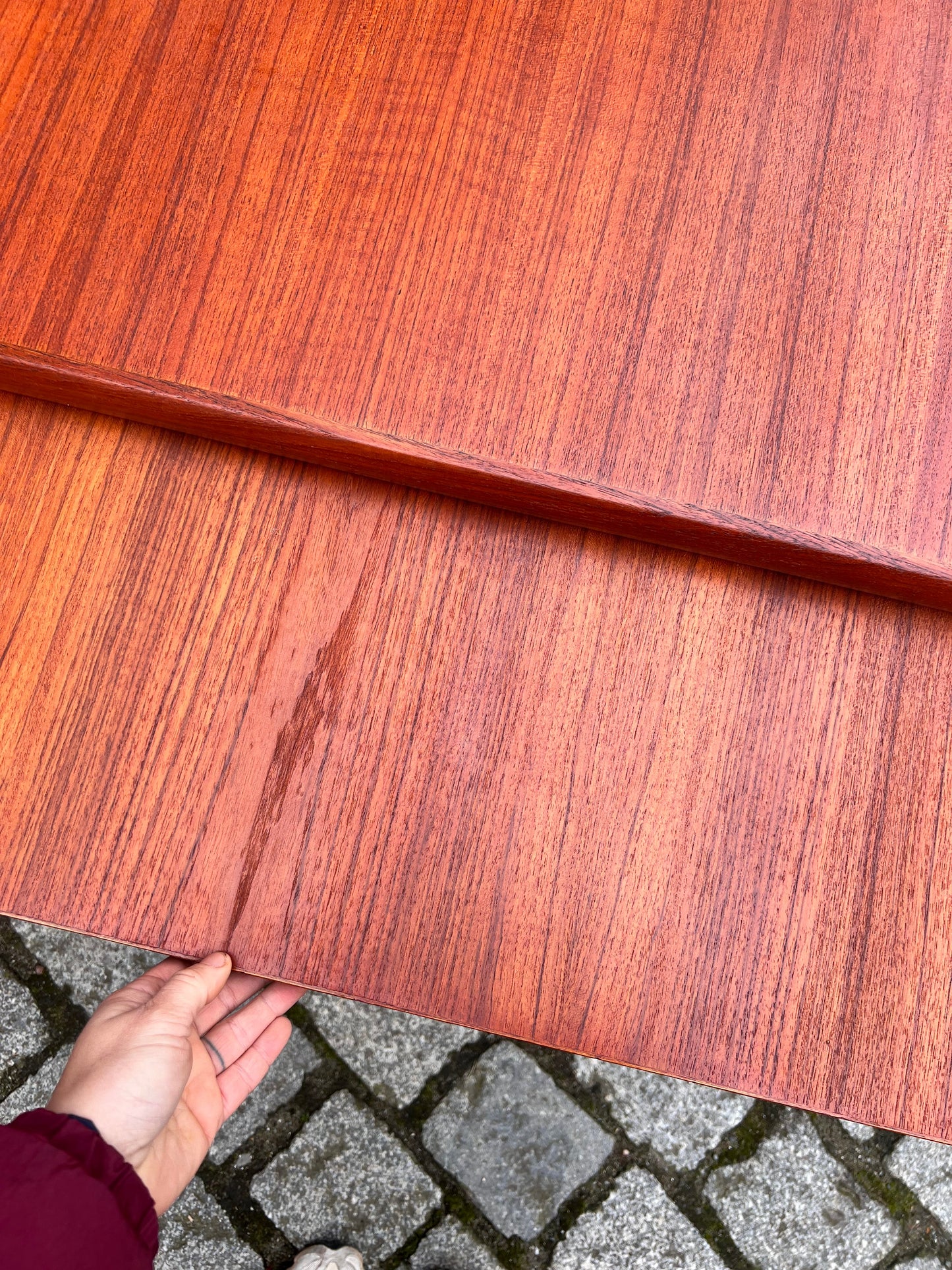 Vintage Esstisch von Henning Kjærnulf für keine Marke, ausziehbar, Teak