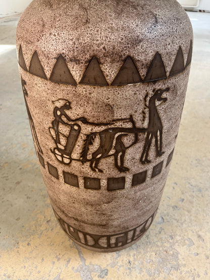 Vintage Bodenvase Ägina 124 von Ceramano für West Germany