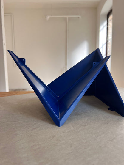 Étagère vintage « Papillon » bleue par Paul Cadovius, lot de 2