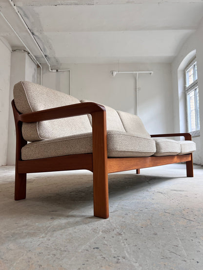 Vintage Sofa Teak und Wolle aus Dänemark