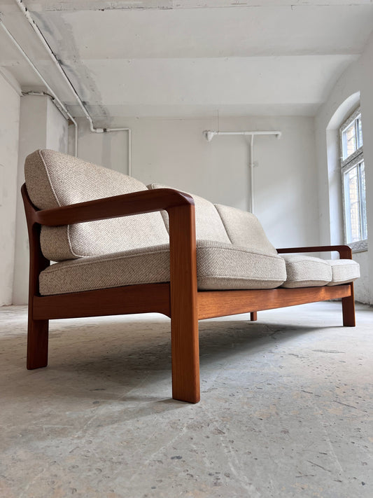 Vintage Sofa Teak und Wolle aus Dänemark