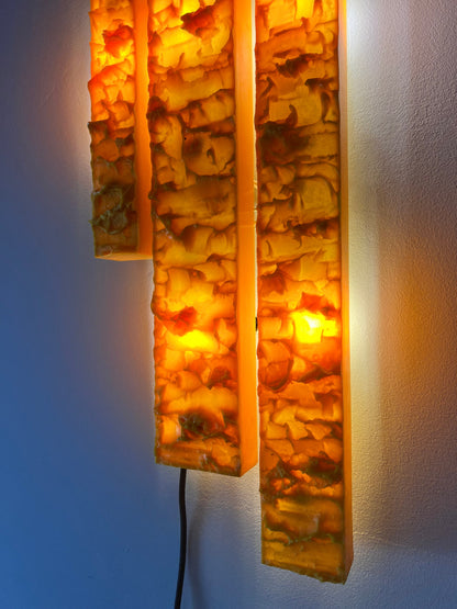 Applique vintage jaune par Uwe Mersch