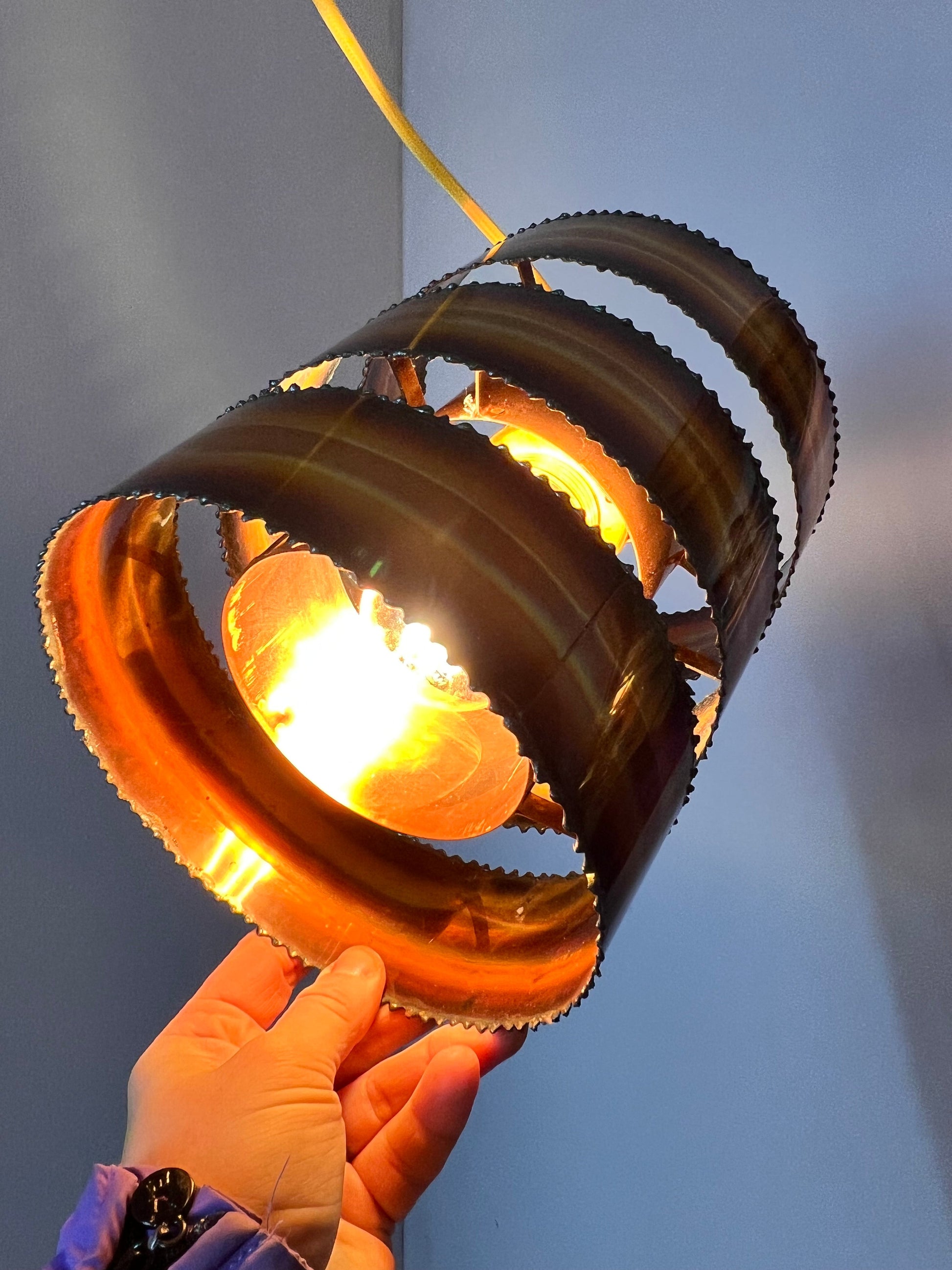 Vintage Hängelampe von Svend Aage Holm Sørensen für Holm-Sørensen und Co, Kupfer