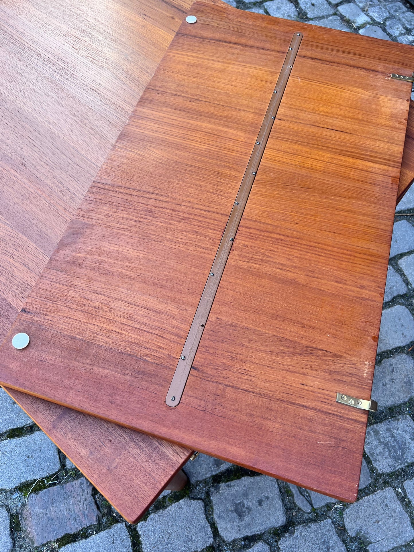Esstisch Teak Vollholz mit eingehängter Platte