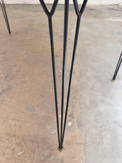 Vintage Esstisch Teak mit originalen Hairpin Legs