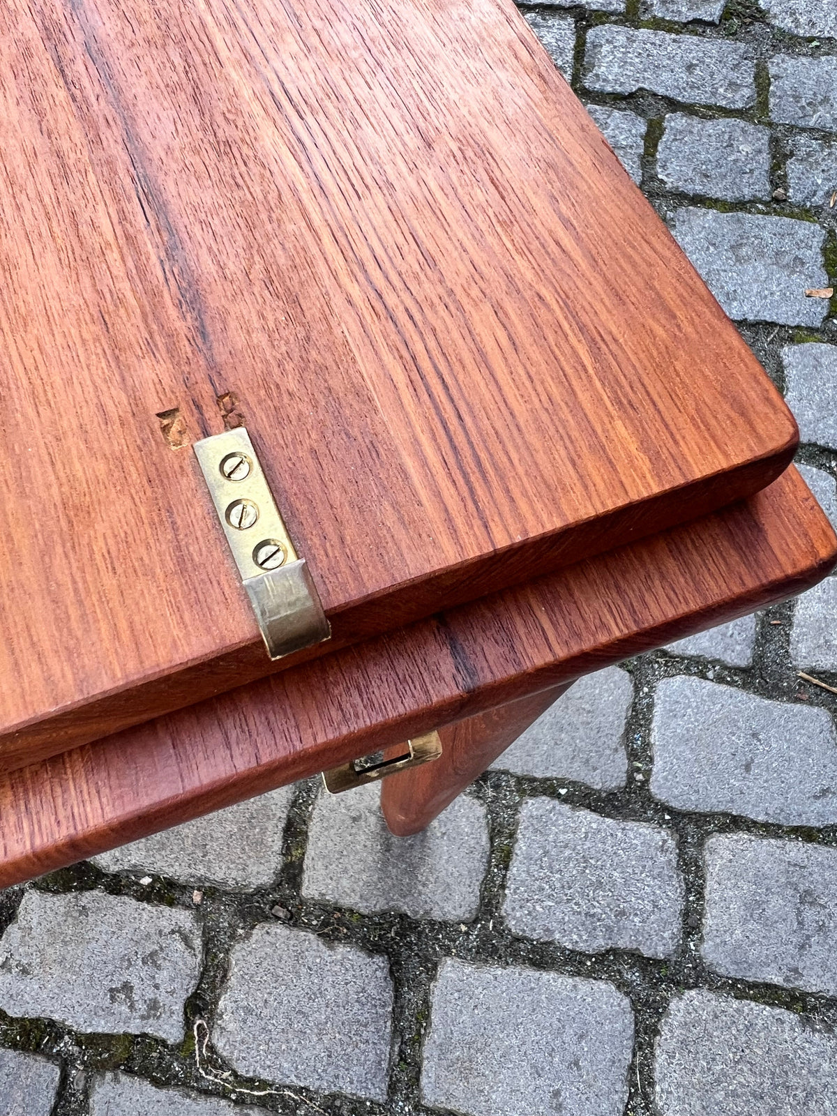 Esstisch Teak Vollholz mit eingehängter Platte