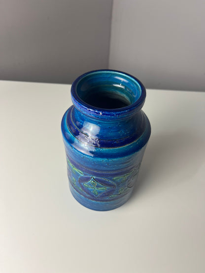 Vintage Vase Azul Rimini von Aldo Londi für Bitossi