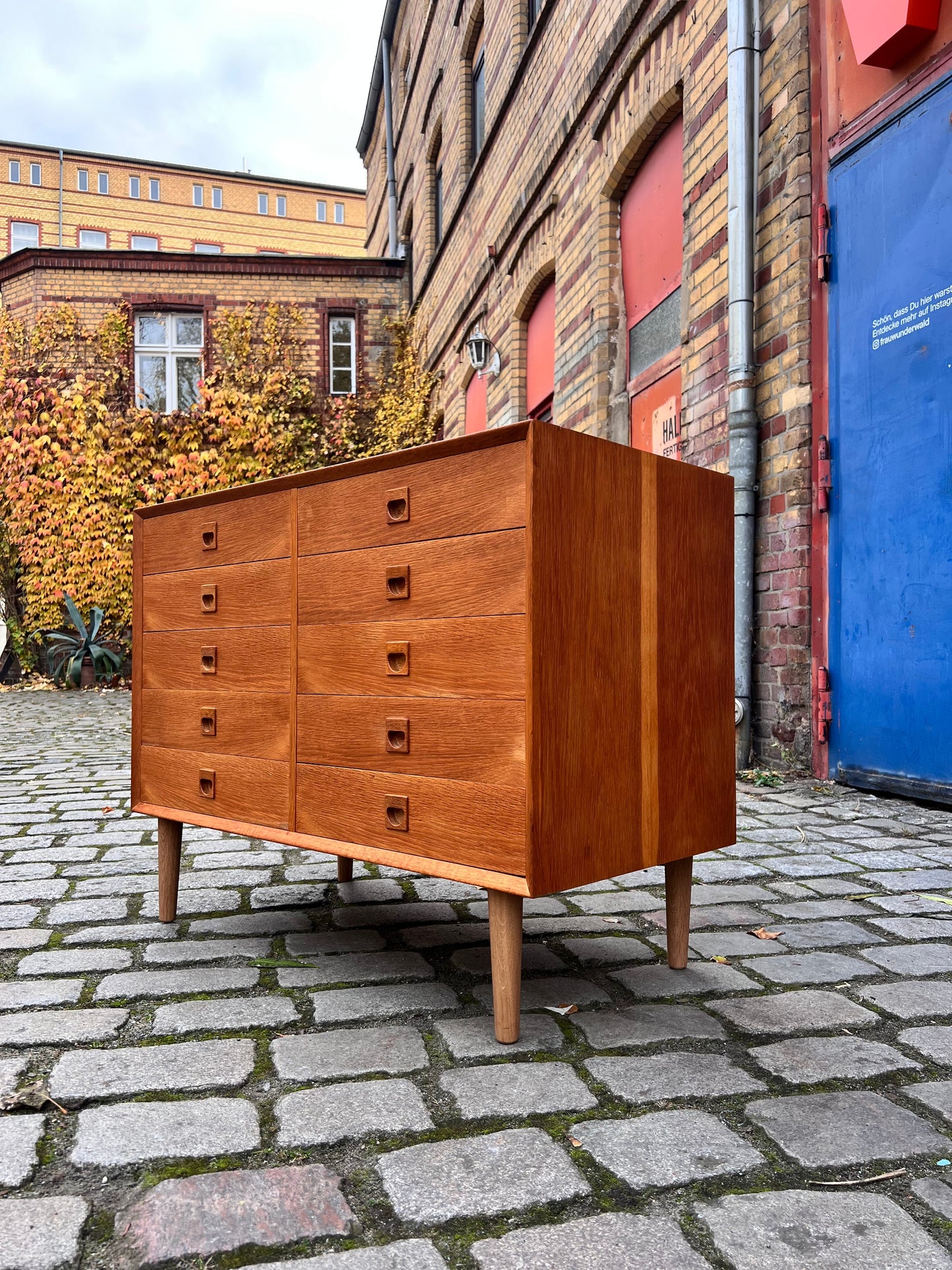 Vintage Doppelkommode Eiche von Brouer Møbelfabrik