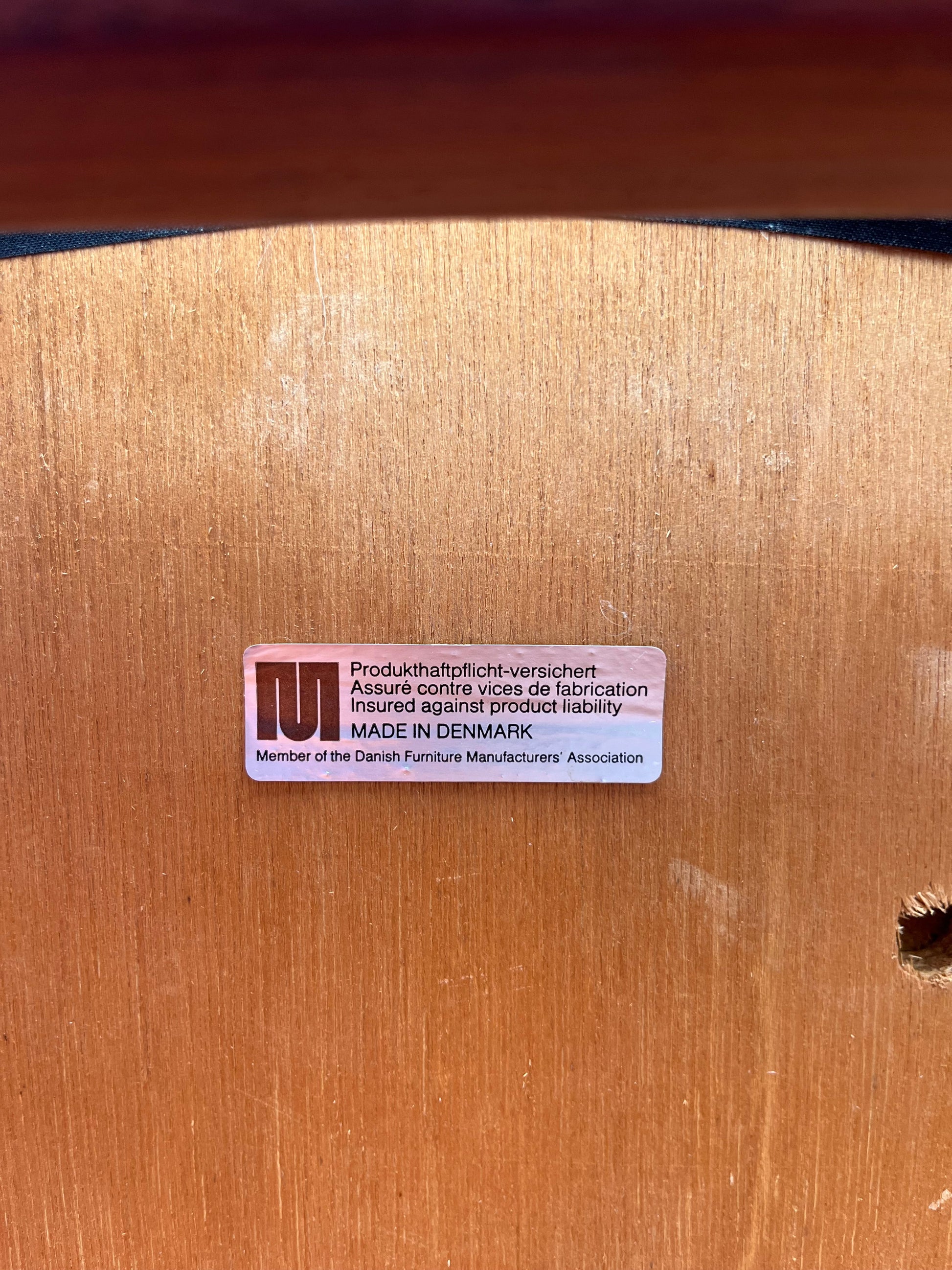 Vintage Armlehnstuhl von Johannes Andersen für Uldum Møbelfabrik mit Wollbezug