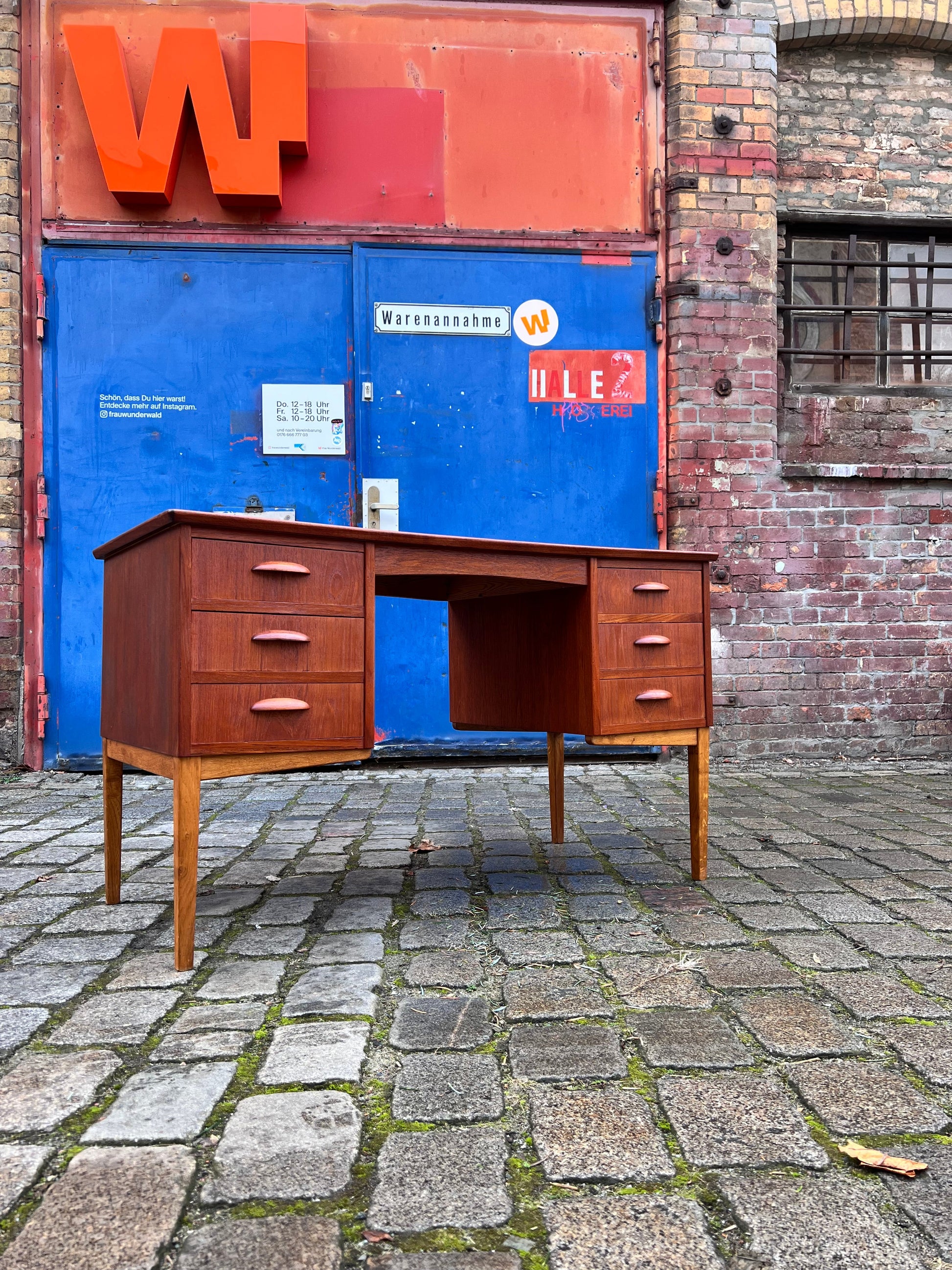 Vintage Schreibtisch Teak Dänemark