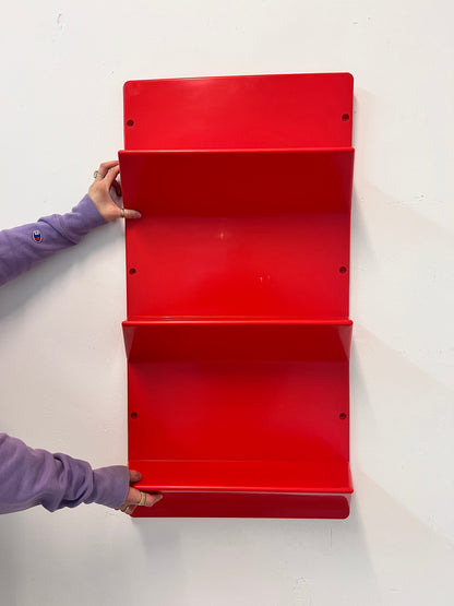 Vintage Wandregal Kämpe von Niels Gammelgaard für IKEA rot