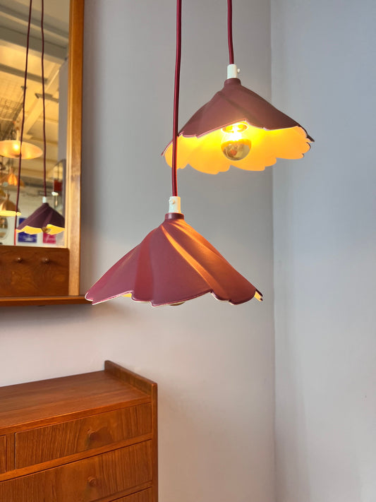 Vintage Hängelampe von Søholm Keramik