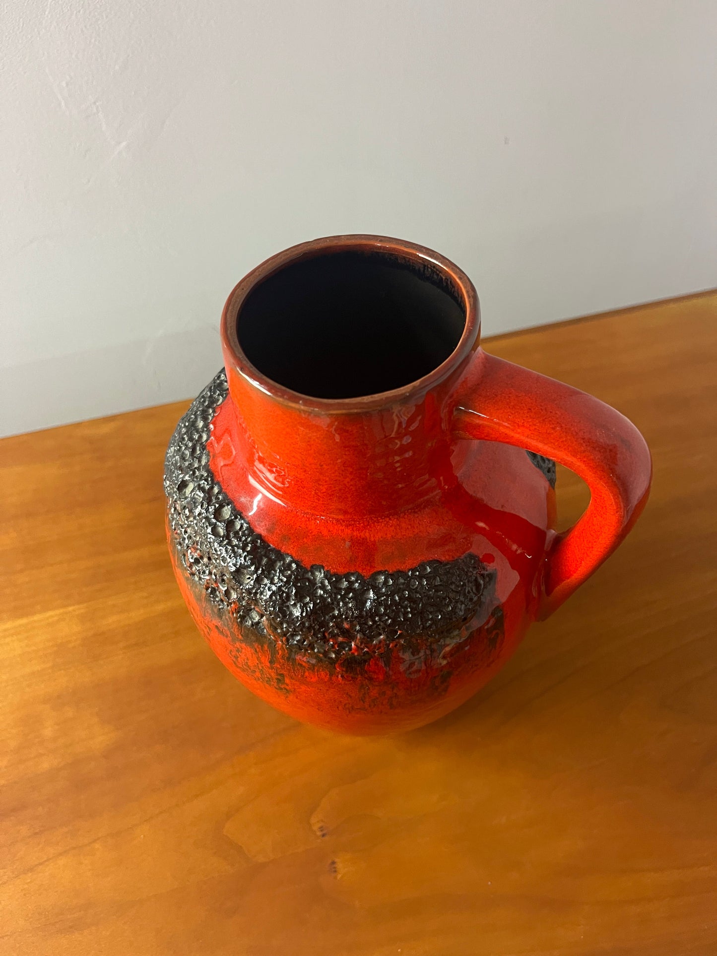 Vintage Karaffe 223 Fat Lava von Kreutz Keramik