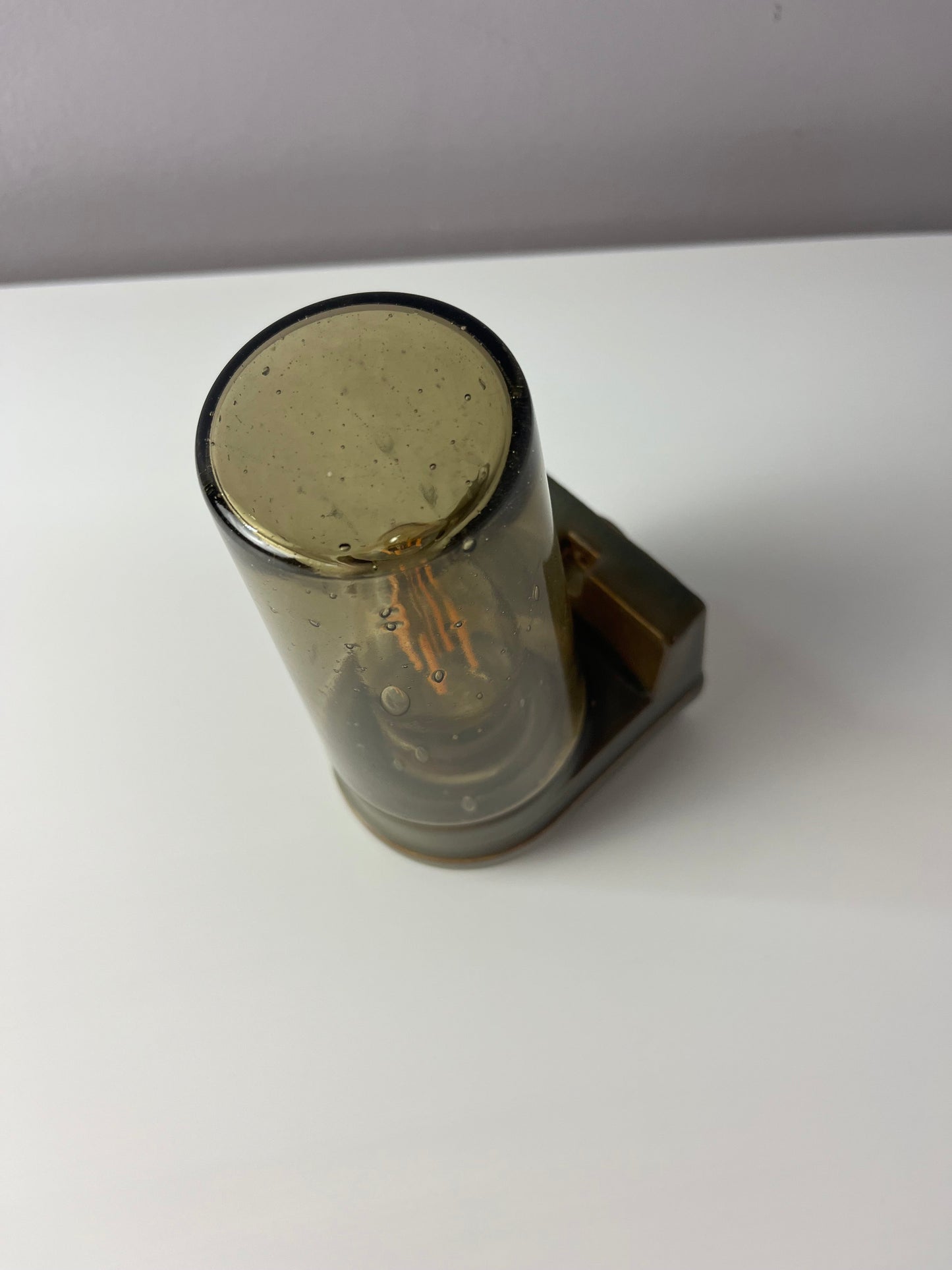 Vintage Wandlampe Modell 6080 Rauchglas von Sigvard Bernadotte für Ifö