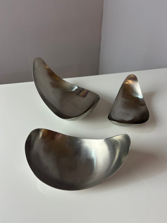 Servierschale Leaf von Helle Damkjær für Georg Jensen Set von 2