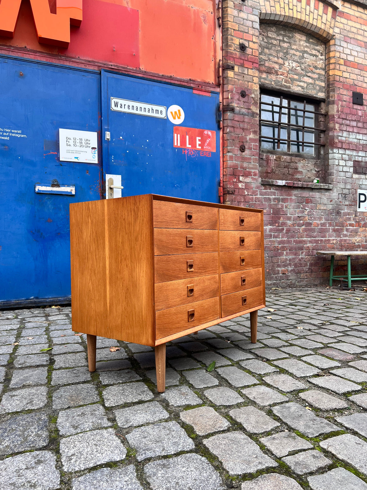 Vintage Doppelkommode Eiche von Brouer Møbelfabrik