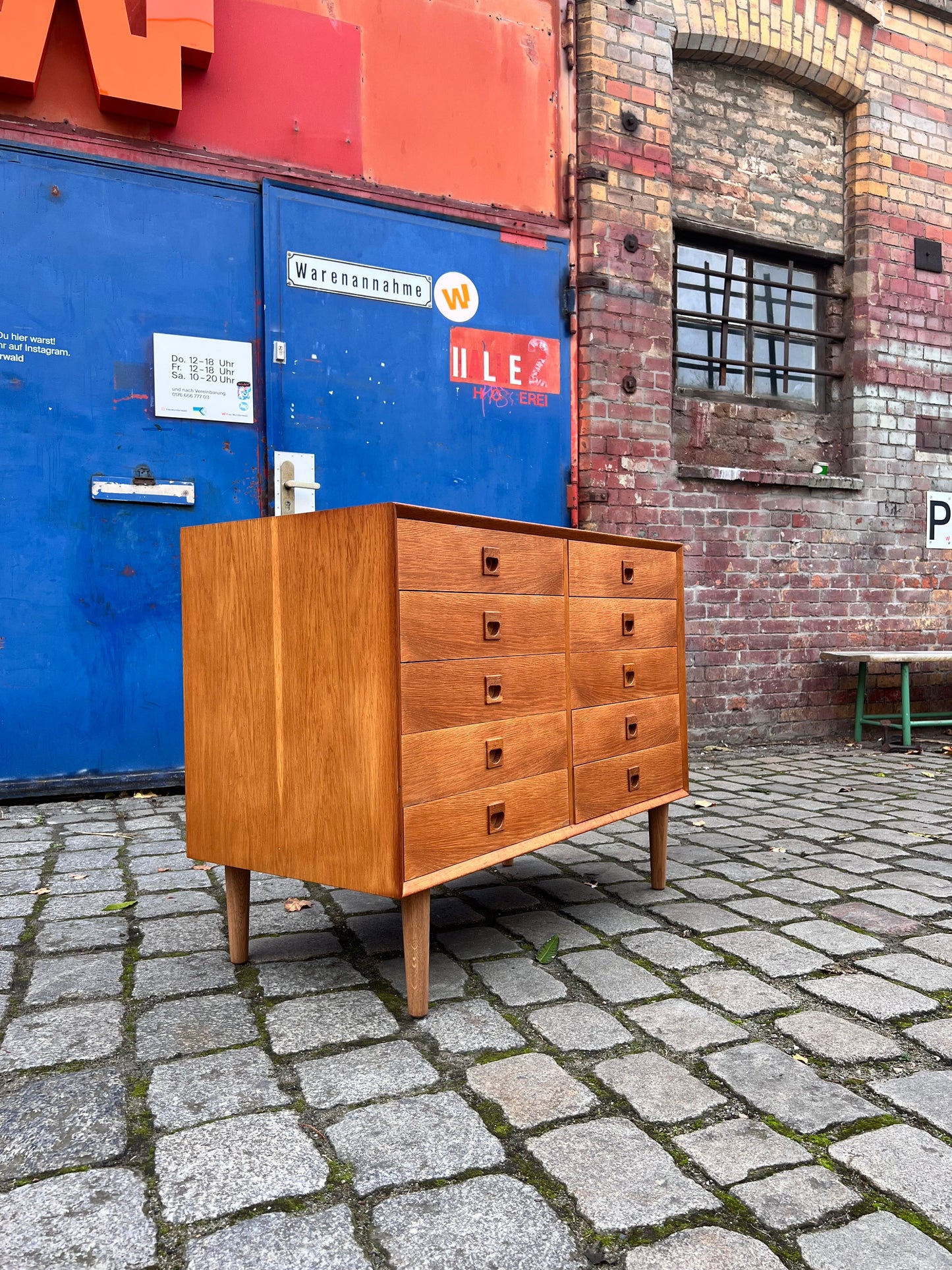 Vintage Doppelkommode Eiche von Brouer Møbelfabrik