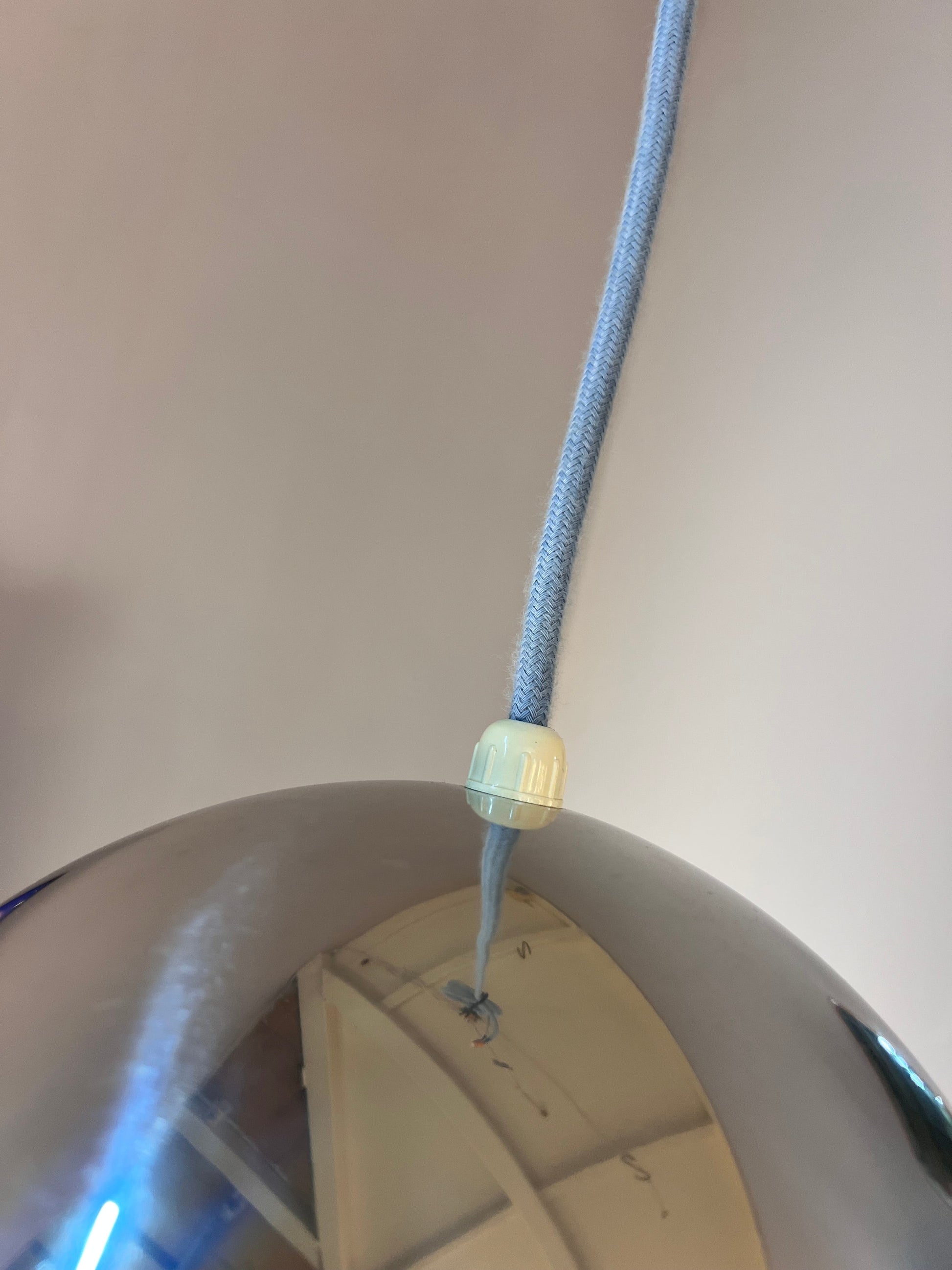 Vintage Lampe Topan von Verner Panton für &Tradition Chromsilber