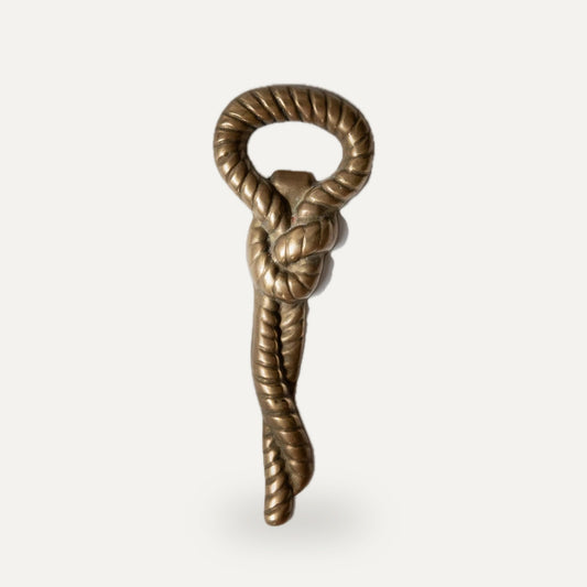 Vintage Flaschenöffner Rope and Knot von Italien 1960er, Messing, zeitloses Design, Geschenkidee | studio