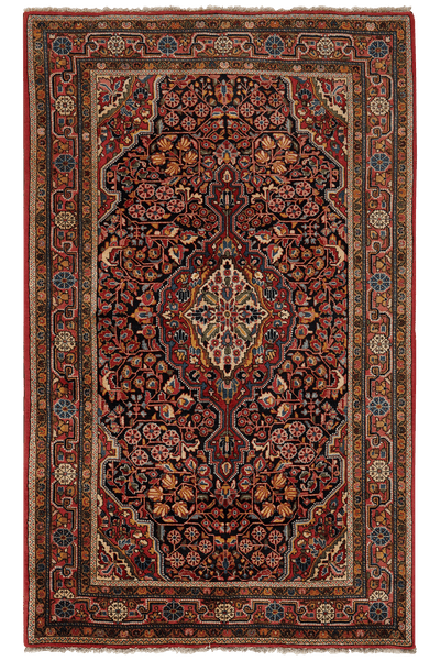 Vintage Teppich Djozan 214x130cm bunt Naturmotive