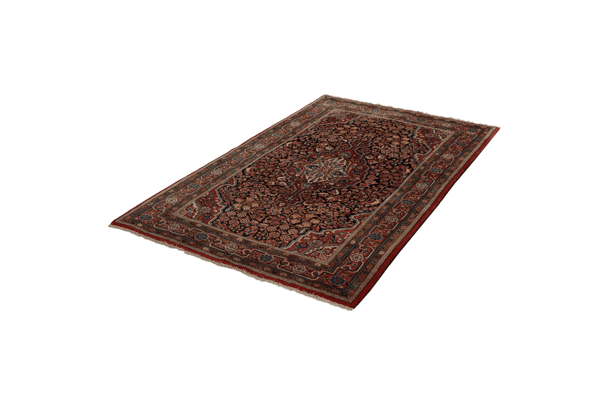 Vintage Teppich Djozan 214x130cm bunt Naturmotive