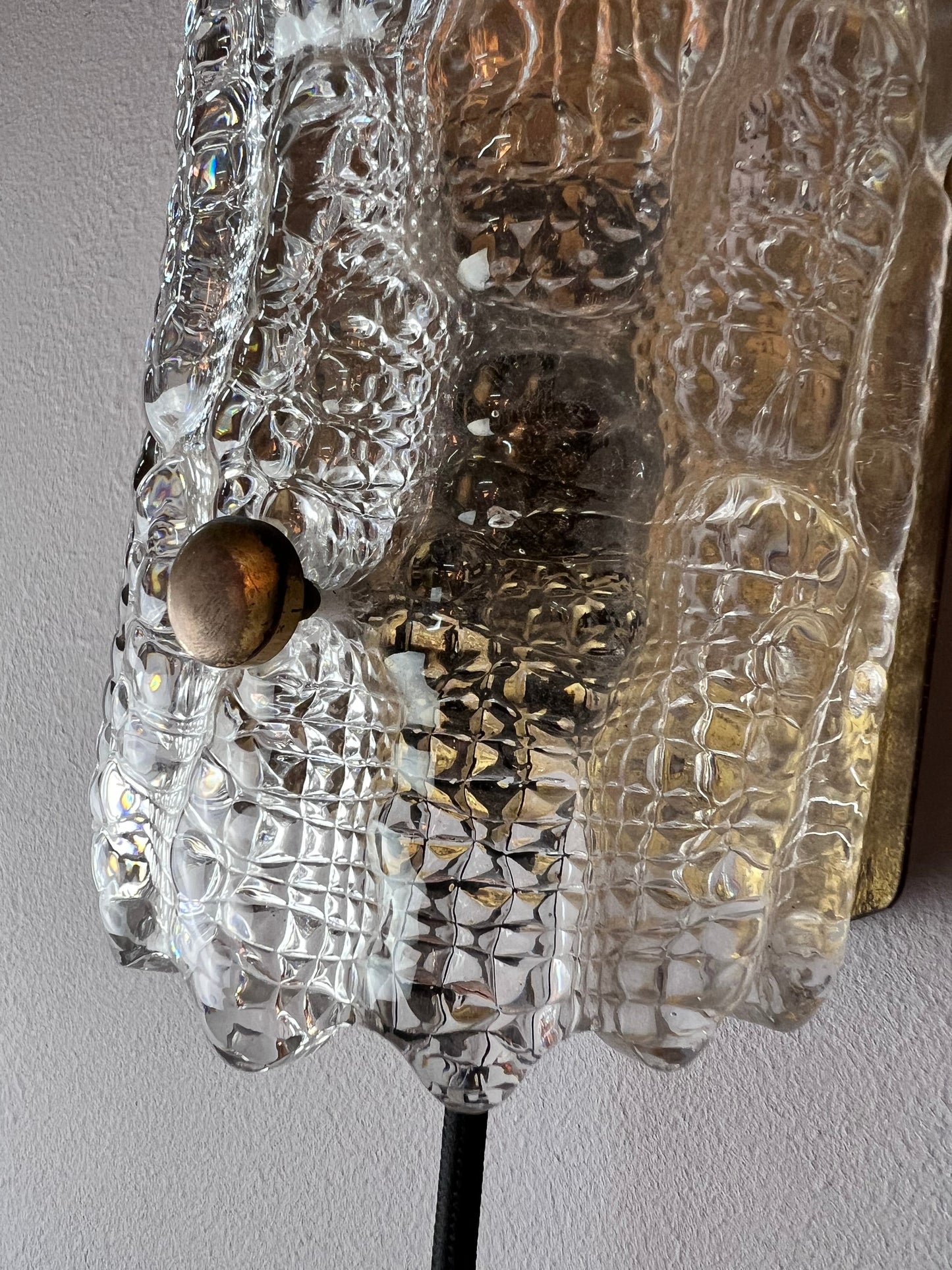 Vintage Wandlampe von Carl Fagerlund für Orrefors