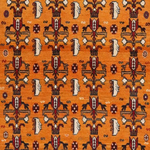 Vintage Rizbaf Teppich bunt Naturmotiv 152x102cm