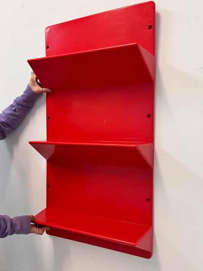 Vintage Wandregal Kämpe von Niels Gammelgaard für IKEA rot
