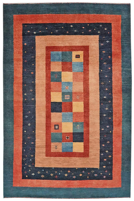 Vintage carpet Rizbaf colorful 182x119cm