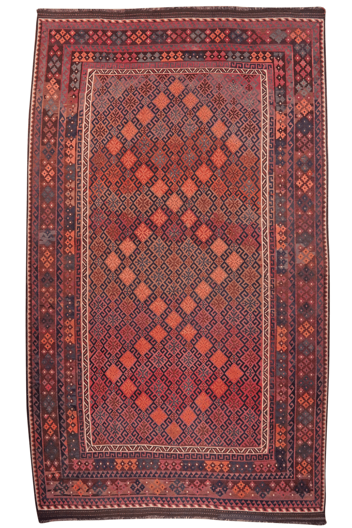 Kelim Belutch Teppich 430x248cm Vintage und Bunt