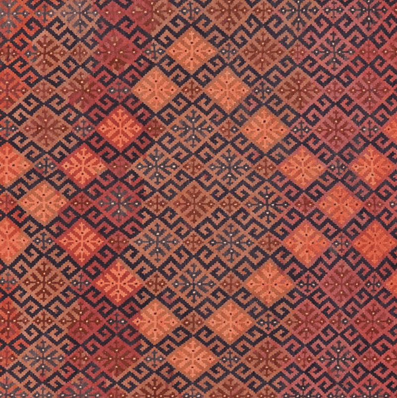Kelim Belutch Teppich 430x248cm Vintage und Bunt