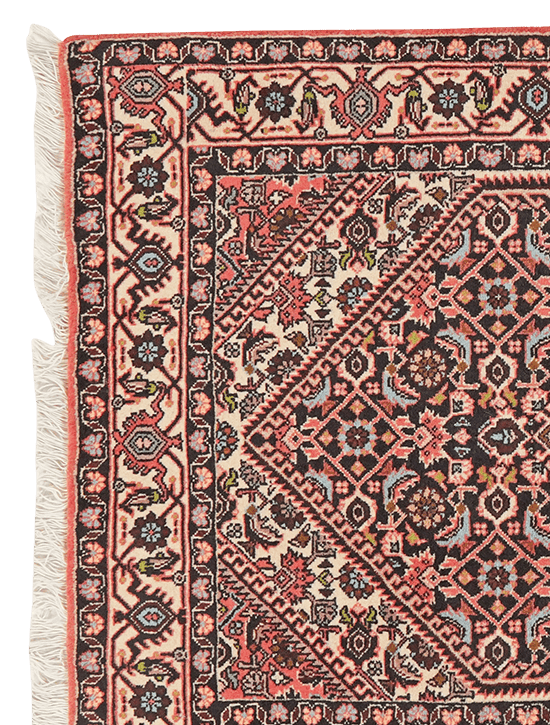 Bidjar Zandjan 140x82cm Vintage Teppich
