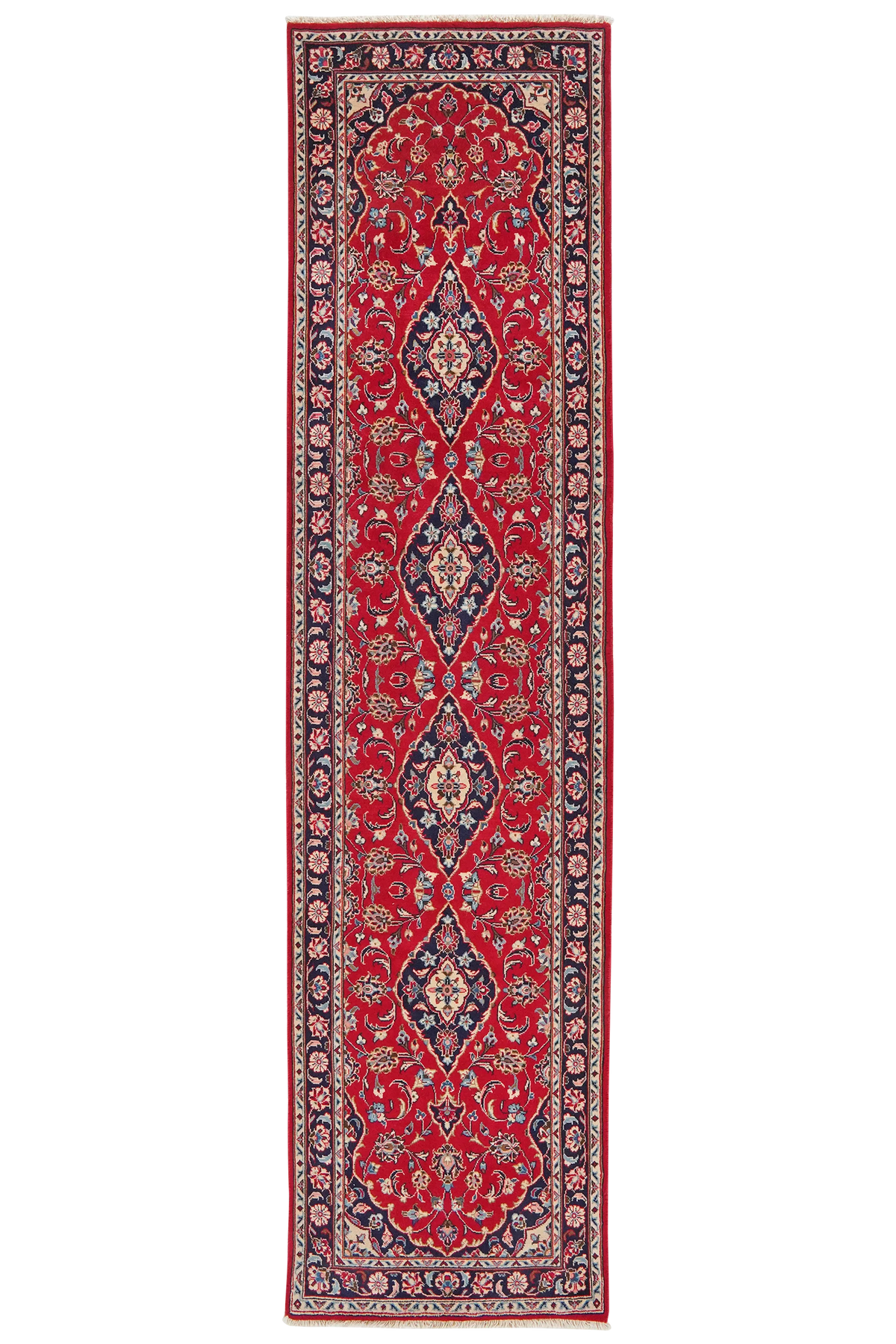 Tapis vintage Ardakan 305x75cm coloré avec motif médaillon