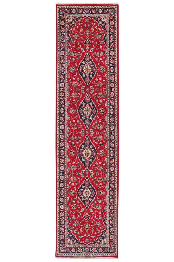Tapis vintage Ardakan 305x75cm coloré avec motif médaillon