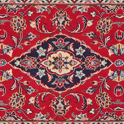 Vintage carpet Ardakan 305x75cm colorful with medallion pattern