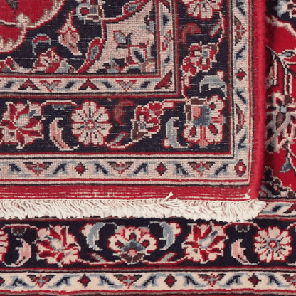 Vintage carpet Ardakan 305x75cm colorful with medallion pattern