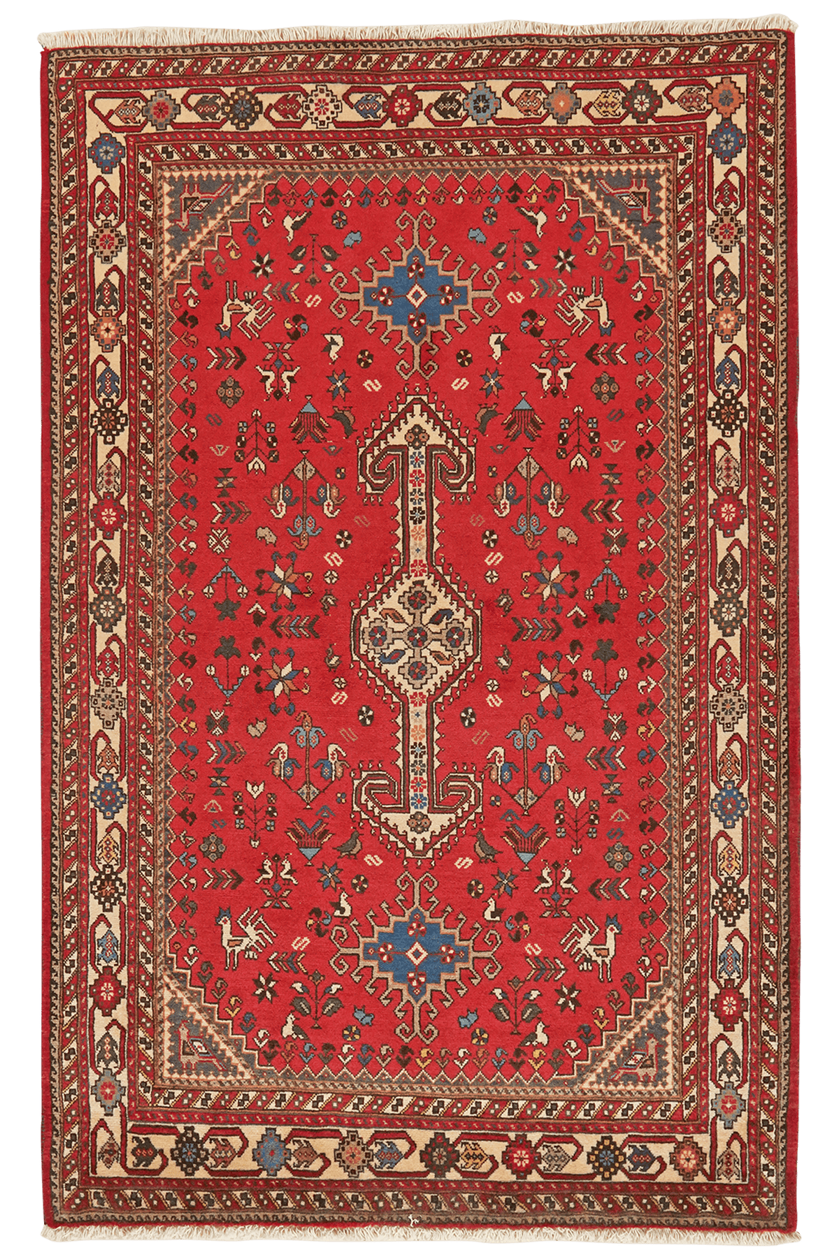 Tapis vintage Nasrabad coloré 162x103cm