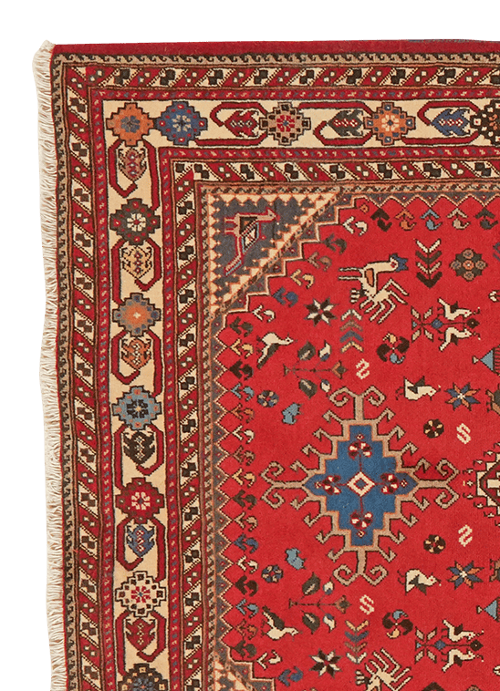 Tapis vintage Nasrabad coloré 162x103cm