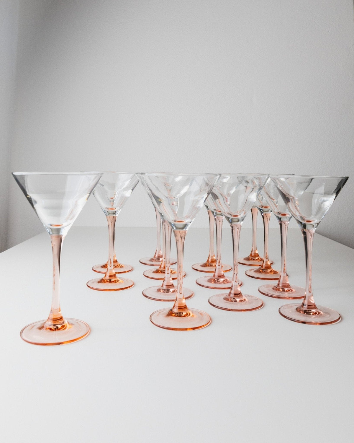 Vintage Luminarc Martini Glas Set, Pink, 1980er Jahre – 2nd home