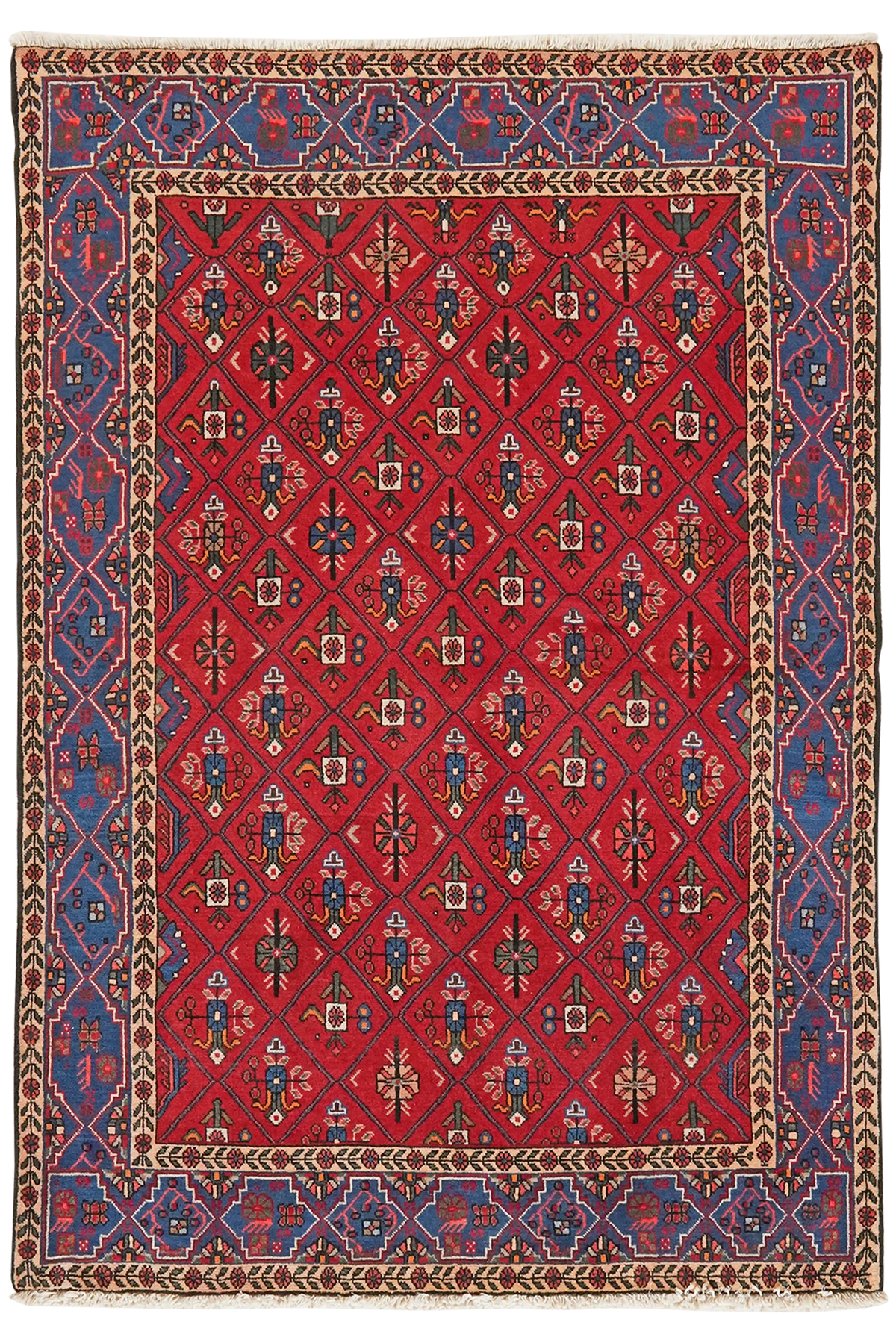 Tapis vintage Abadeh 152x105cm coloré