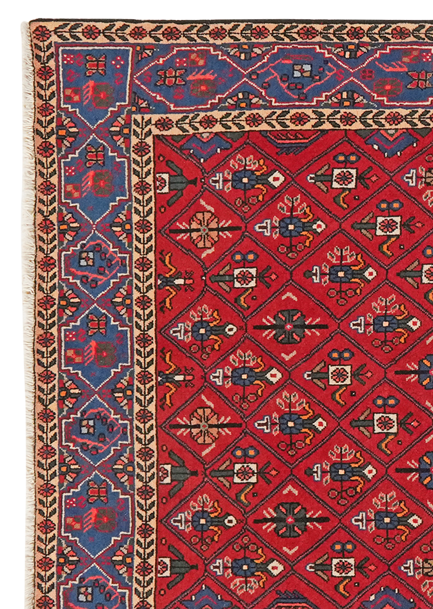 Tapis vintage Abadeh 152x105cm coloré
