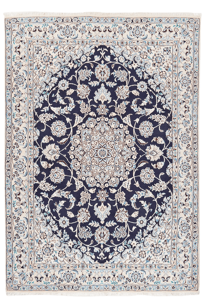 Vintage Teppich Nain 9La 211x147cm Bunt Naturinspirierte Motive