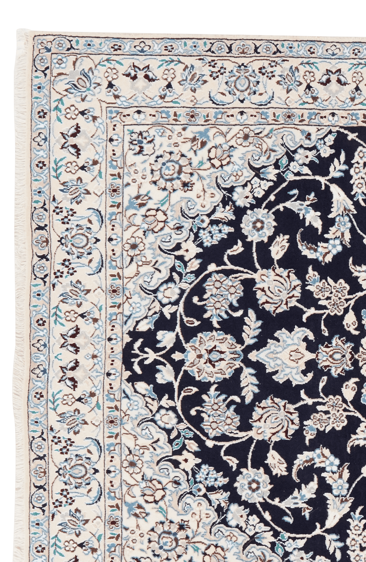 Vintage Carpet Nain 9La 211x147cm Colorful Nature-inspired motifs