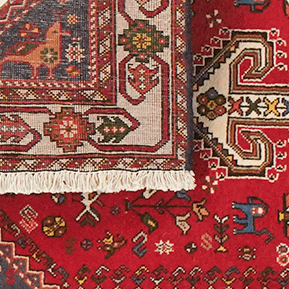 Tapis vintage Nasrabad 305x76cm motif nature coloré