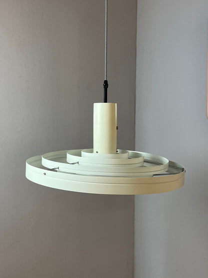 Vintage Hängelampe Fibonacci von Sophus Frandsen für Fog und Mørup weiß